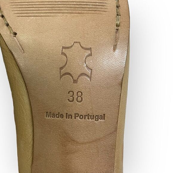 Another Project Tan Leather Heeled Booties Block Heel - Picture 7 of 12